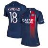 Camiseta de fútbol Paris Saint-Germain 2023-24 R.Sanches 18 Primera Equipación - Mujer